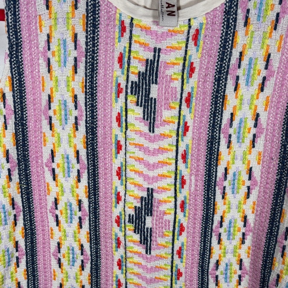 Dolan Multicolor Patterned Sleeveless Top Sz L - image 4